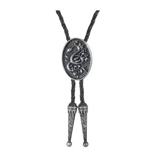 Oval Snake Pattern Bolo Tie