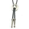 Oval Glass-Like Bolo Tie - Image 2